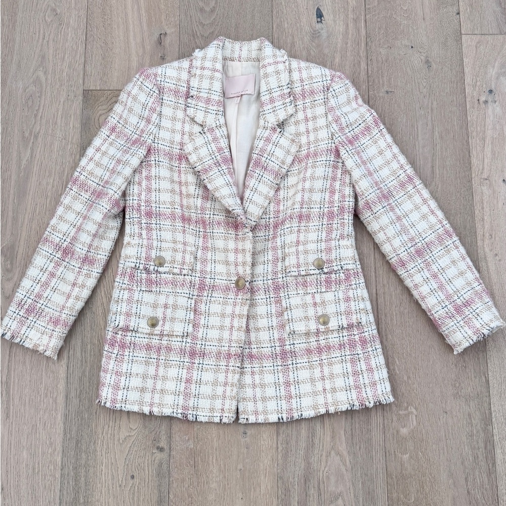 Rebecca Taylor Women's Pink Tweed  Blazer size 2